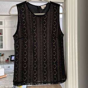 Everly tank top. Womens large. Black in color.